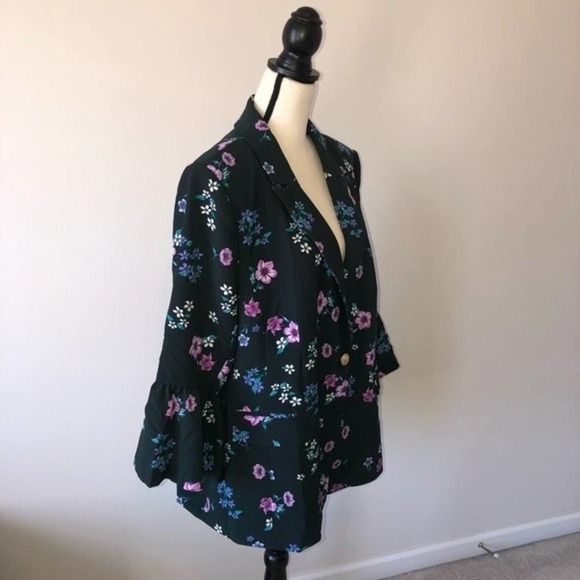 Dark Green Lane Bryant Blazer Petite NWOT - Picture 2 of 14